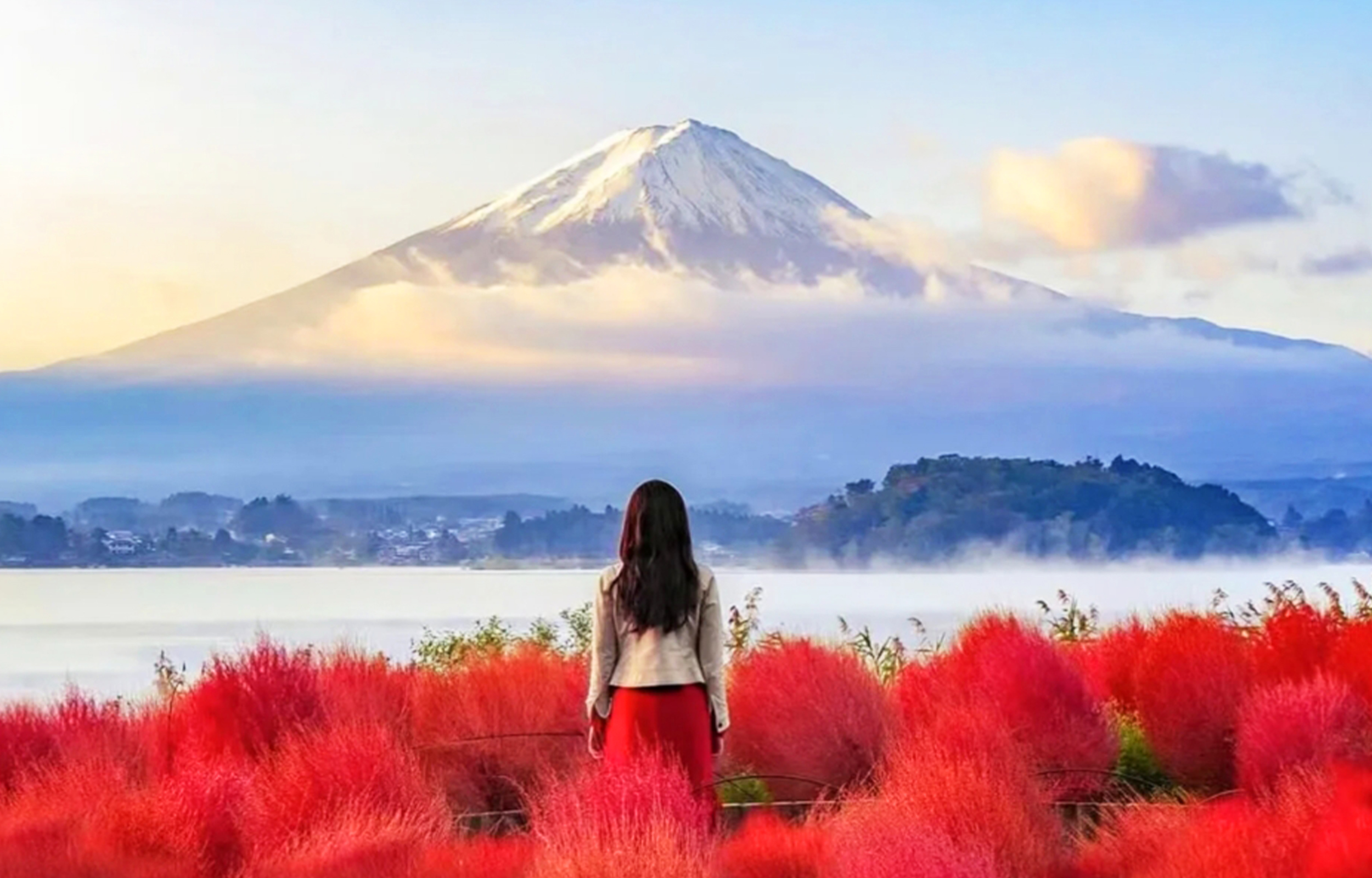 河口湖&新倉山淺間公園&富士山五合目&山中湖泡溫泉看富士山