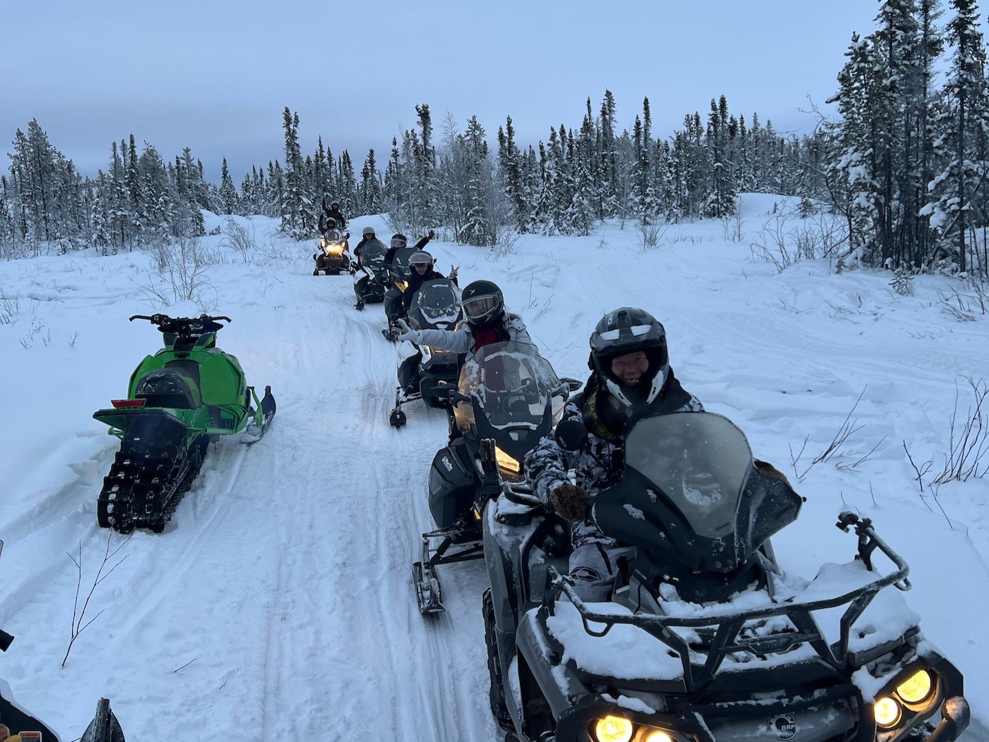 Aurora Winter Experience with Snowmobile
