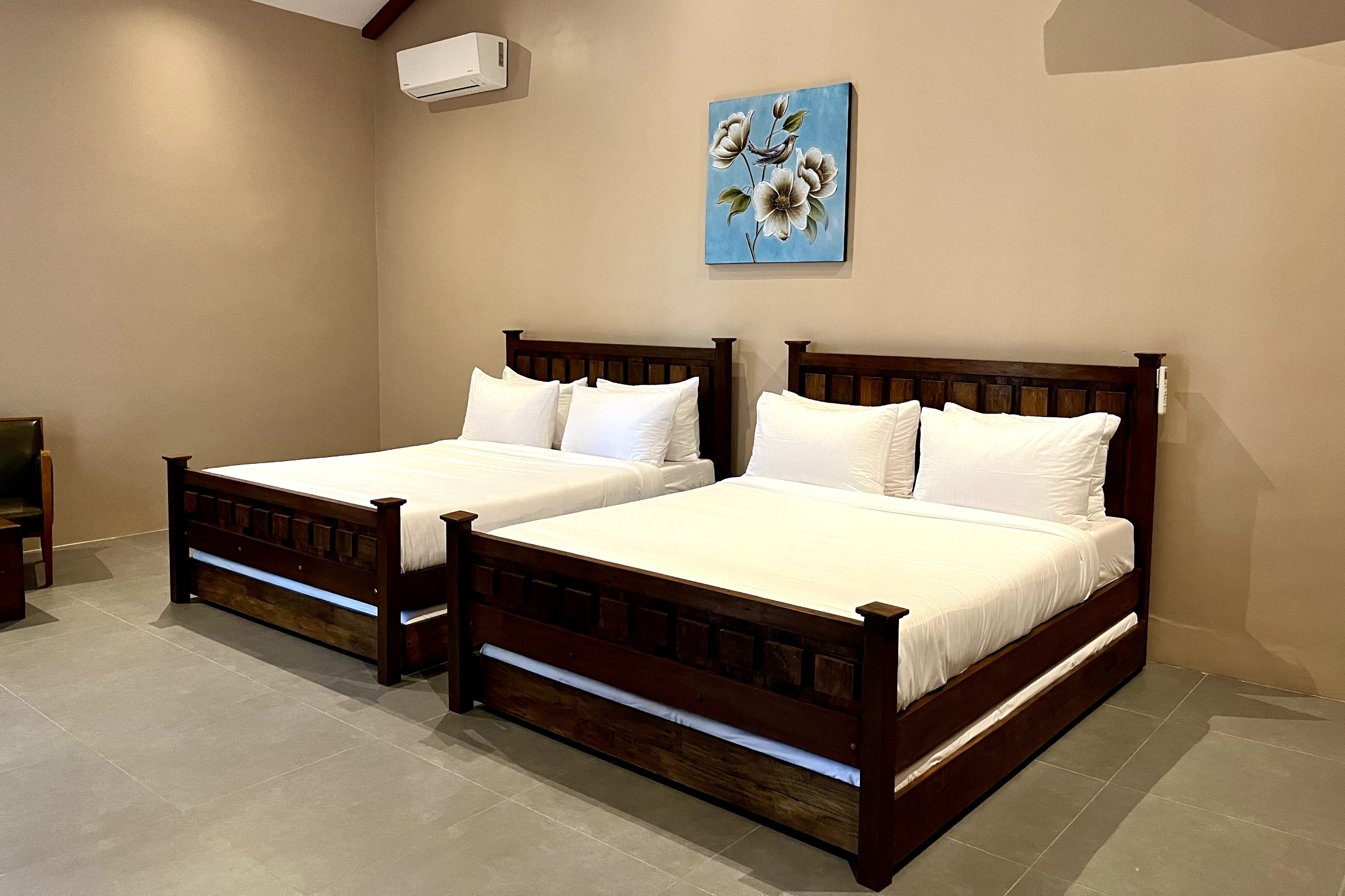 Bedroom with two double beds