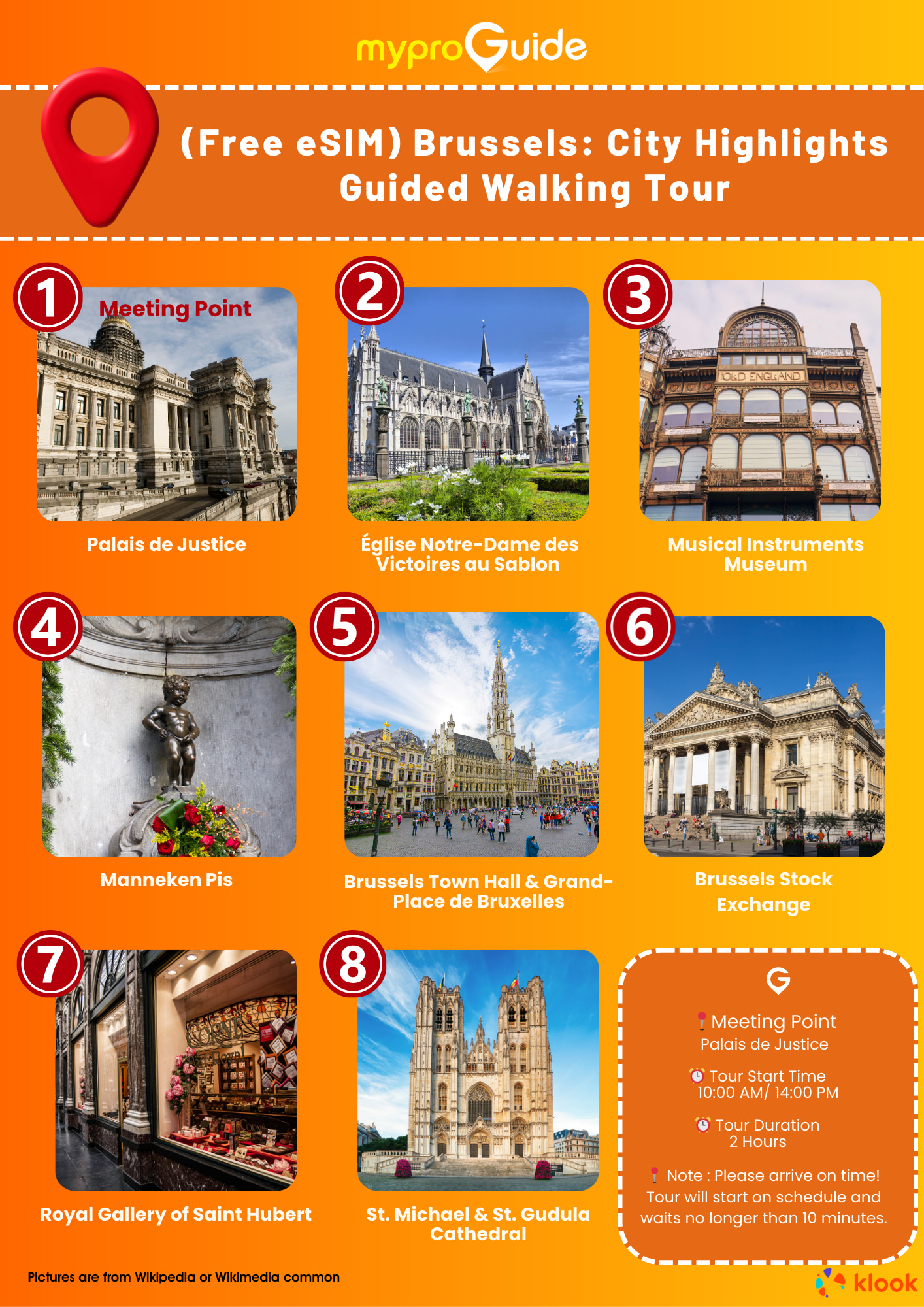 (Free eSIM) Brussels: City Highlights Guided Walking Tour