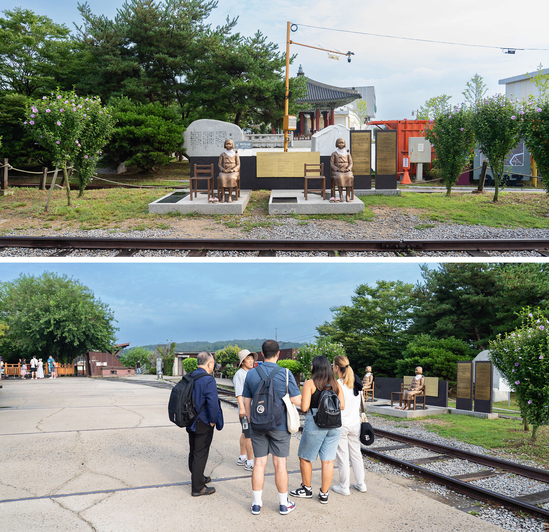 在臨津閣和平公園,您可以找到和平少女像,這是一座年輕女孩的青銅雕像。它旨在紀念戰爭受害者,並向在第二次世界大戰期間遭受苦難的婦女致敬。 在臨津閣和平公園,您可以找到和平少女像,這是一座年輕女孩的青銅雕像。它旨在紀念戰爭受害者,並向在第二次世界大戰期間遭受苦難的婦女致敬。