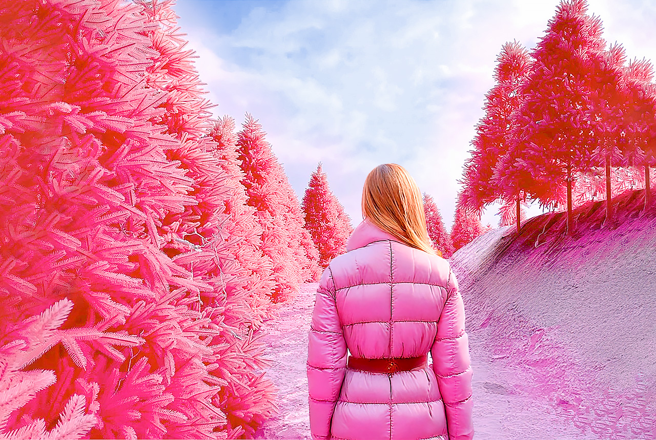 ❄️在香草島（Herb Island）步入一個神奇的冬日仙境，閃爍的燈光和白雪皚皚的花園營造出夢幻般的節日氛圍。