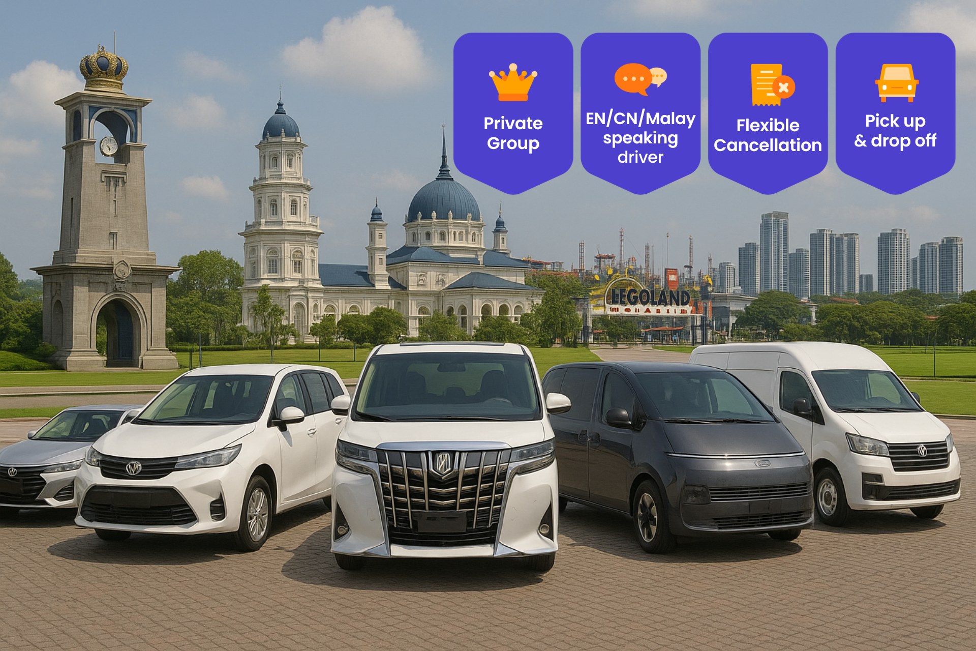 Private One-Way Transfer Service from Johor Bahru to Other Cities