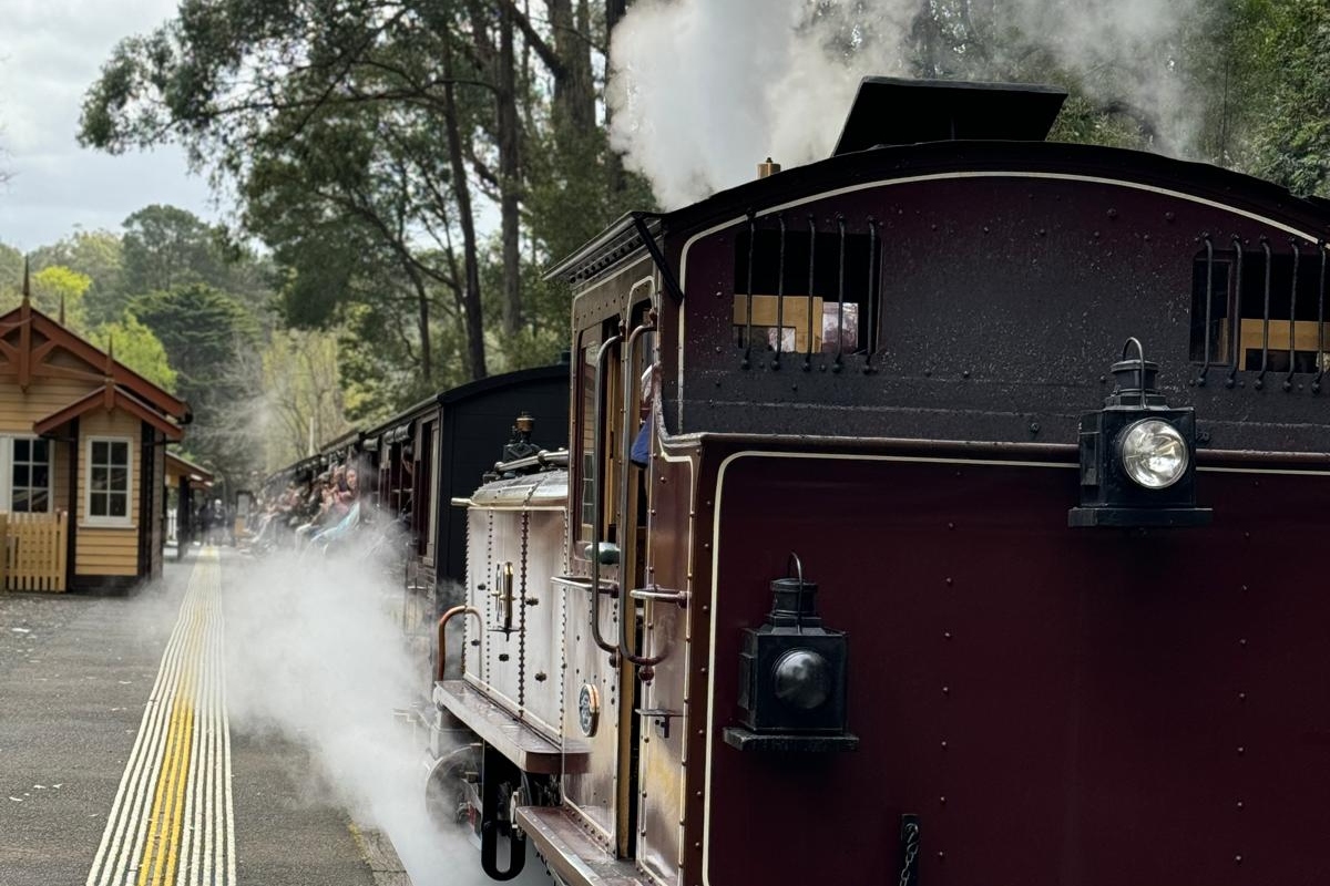 從墨爾本出發的普芬比利蒸汽火車 (Puffing Billy Steam Train) 之旅