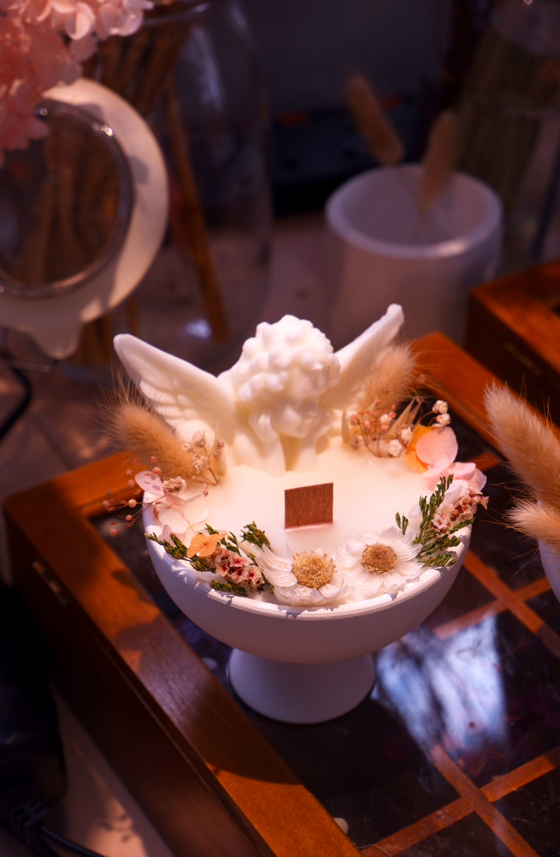 香薰花卉蠟燭製作