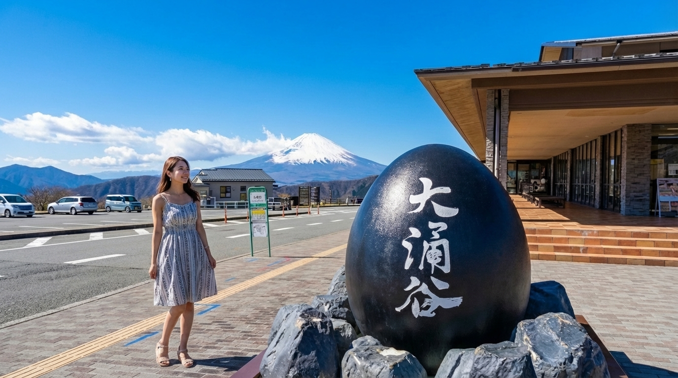 大涌谷箱根有名的觀光景點,這裡有名產小吃-黑雞蛋,據說“吃一個就能增壽7年”。 大涌谷箱根有名的觀光景點,這裡有名產小吃-黑雞蛋,據說“吃一個就能增壽7年”。