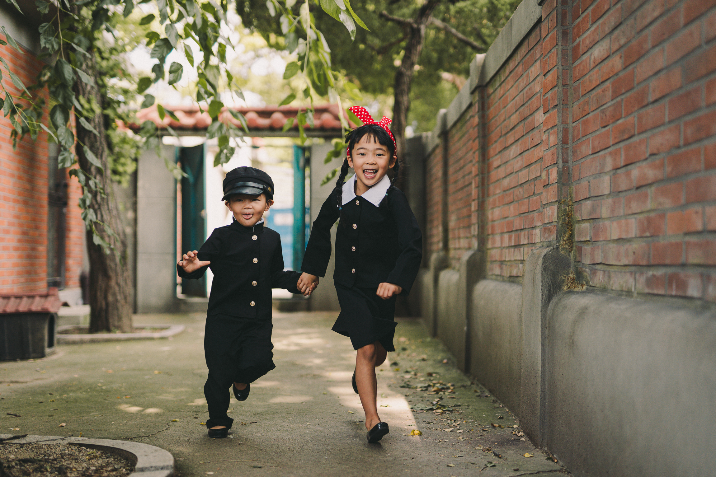 Korea Old School Uniform photoshoot