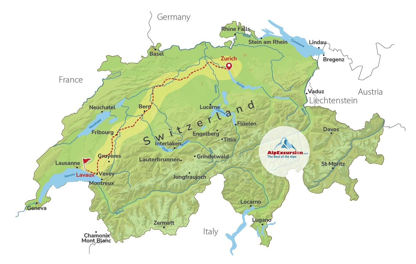 Swiss Wine Tasting in Lavaux Vineyards from Zurich
