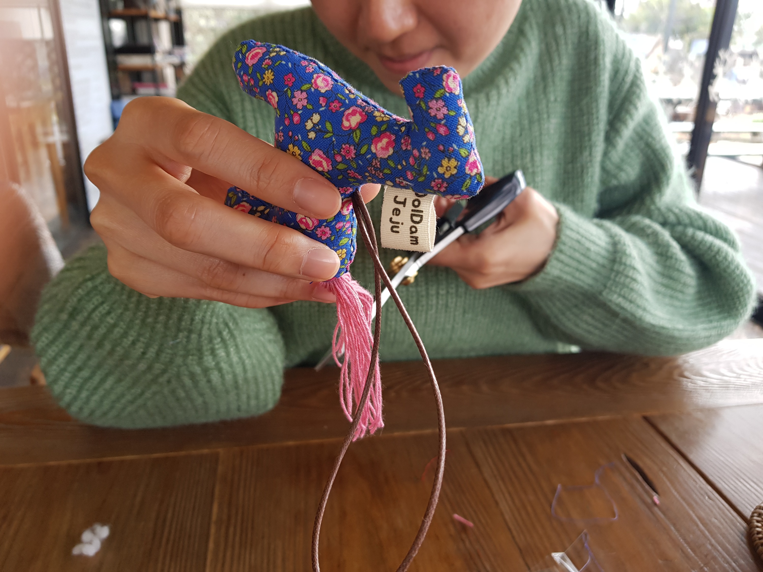 Jeju Pony Doll Making Class at a Cafe