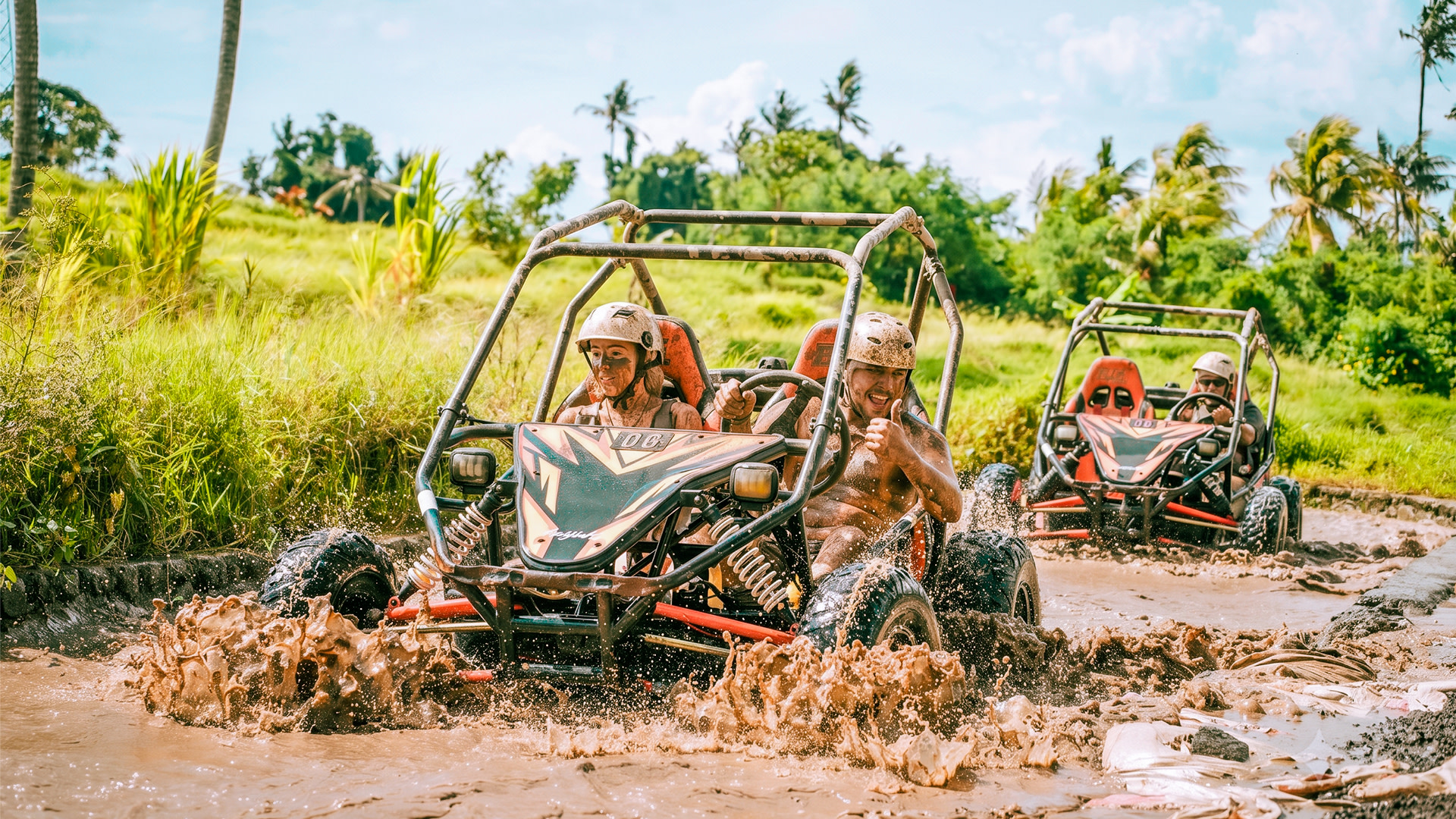 Ubud Adventure: UTV Buggy Ride plus River Rafting or Jungle Swing