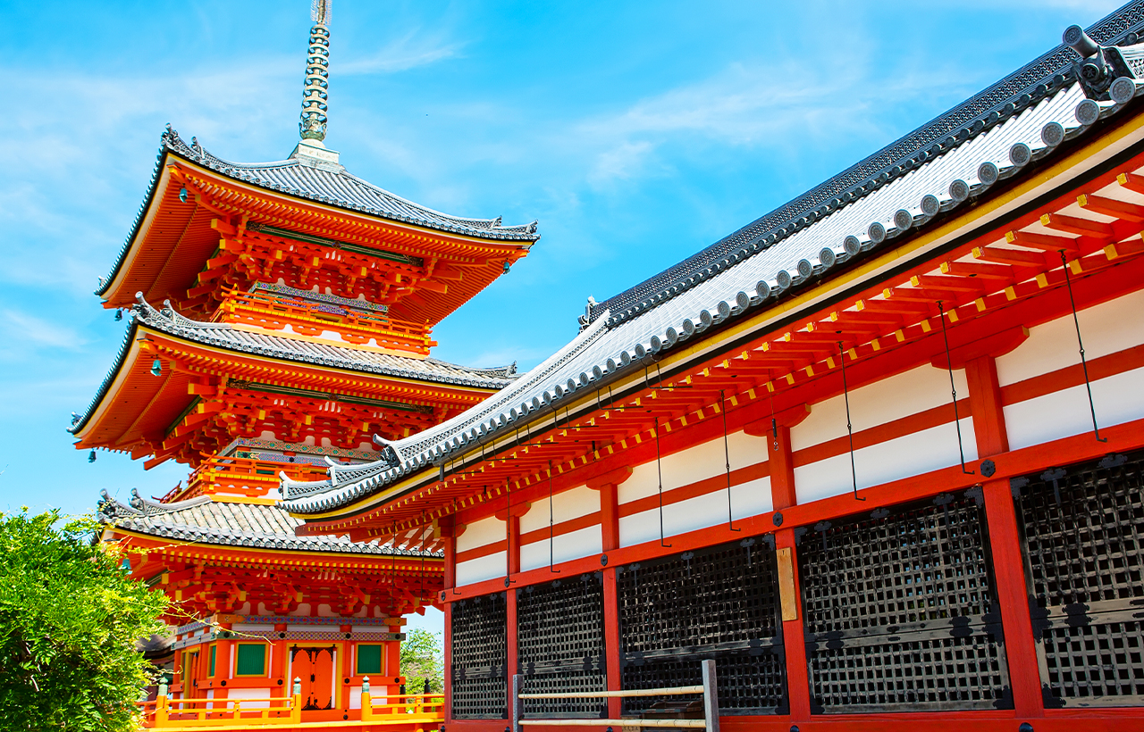 京都+奈良+清水寺區域-和服體驗+八坂神社+伏見稻荷大社+奈良公園-看鹿和楓葉的奈良公園+東大寺