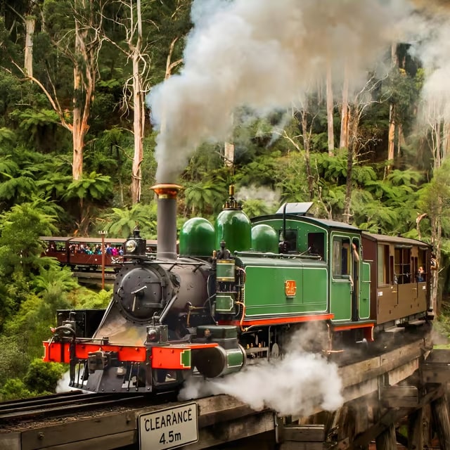 從墨爾本出發的普芬比利蒸汽火車 (Puffing Billy Steam Train) 之旅