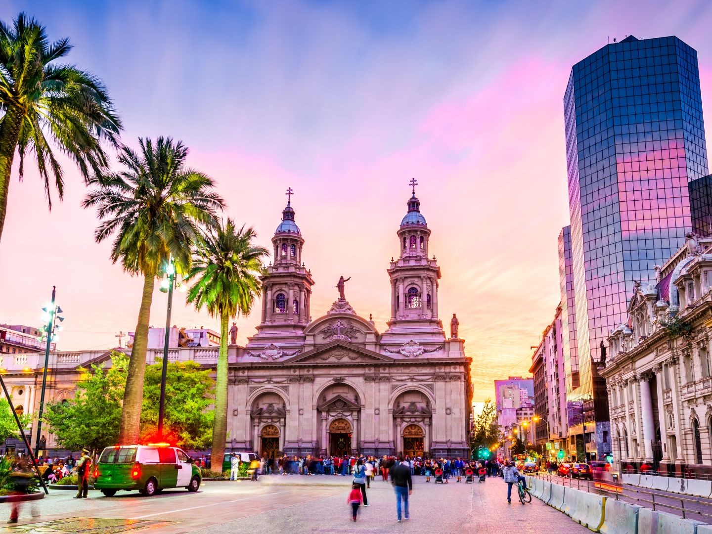 Return to Santiago after a full day exploring Chile’s vibrant coastal treasures and charm