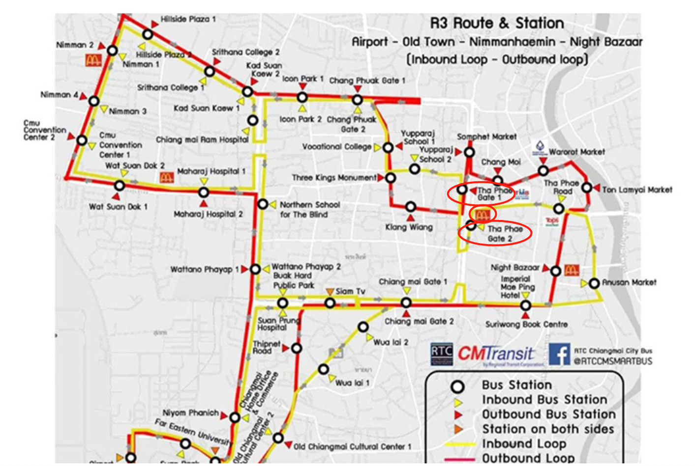 Chiang Mai R3 Smart Bus Route