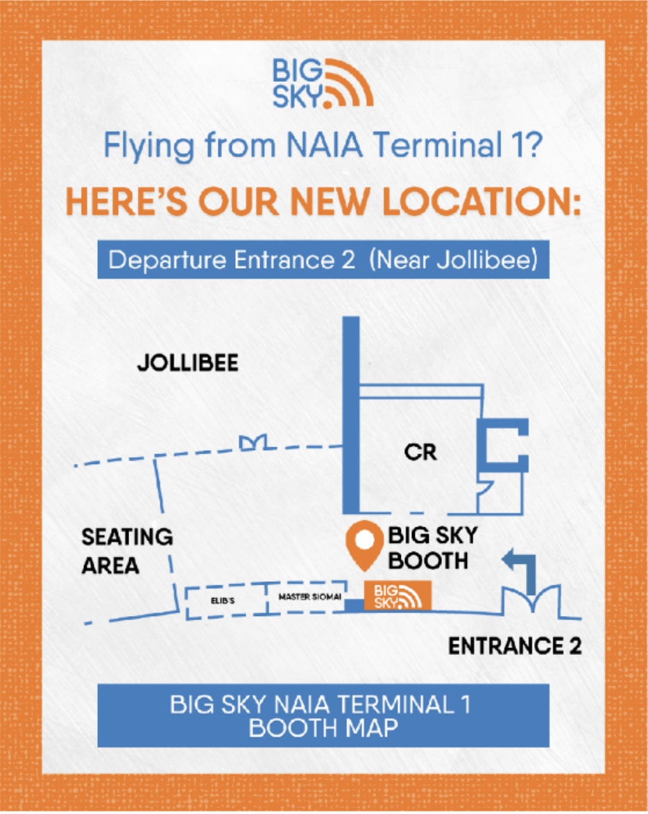 Big Sky Terminal 1 Booth Map
