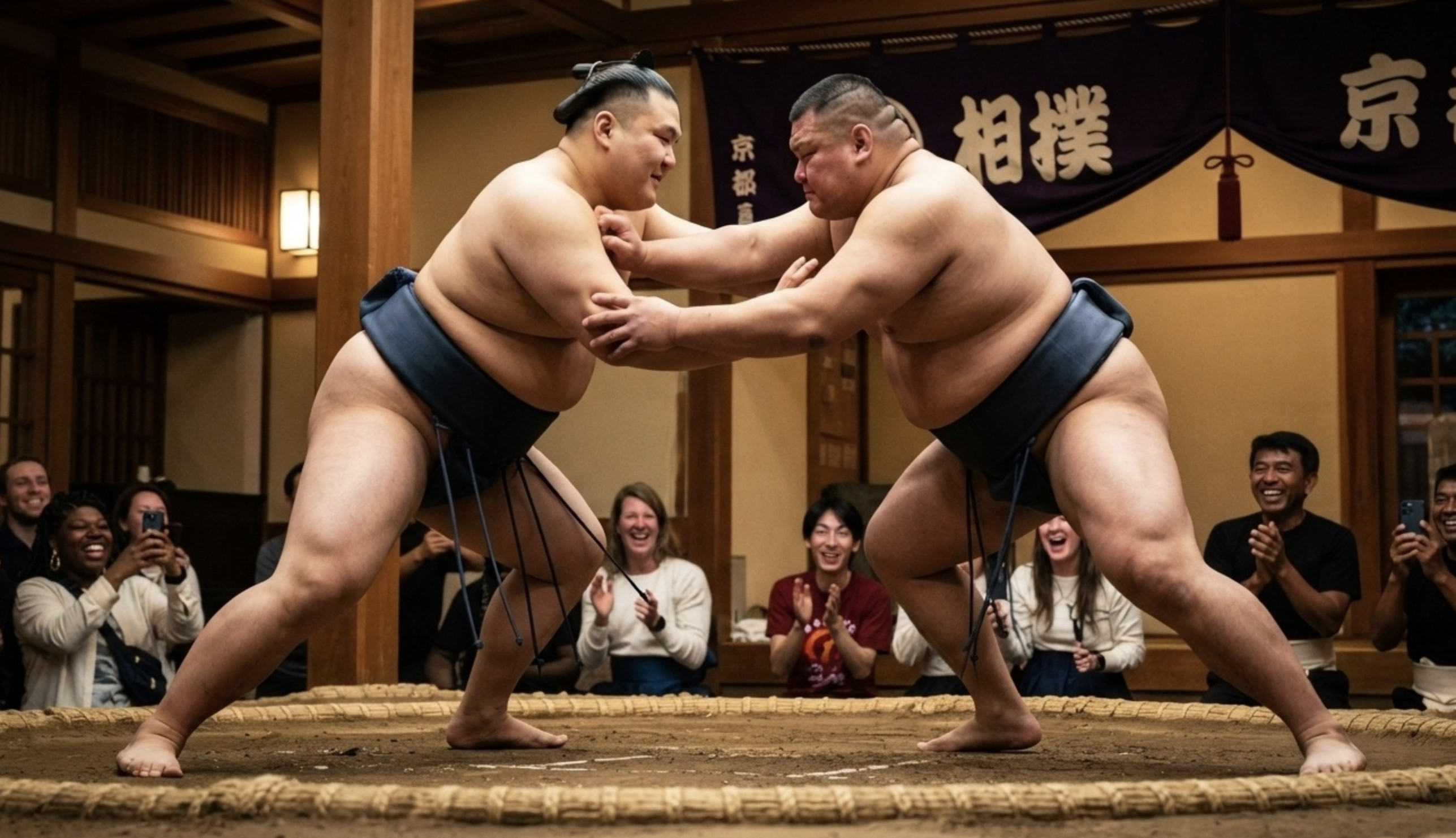 Kyoto: Sumo Viewing Experience (with Live Show & Audience Challenge)