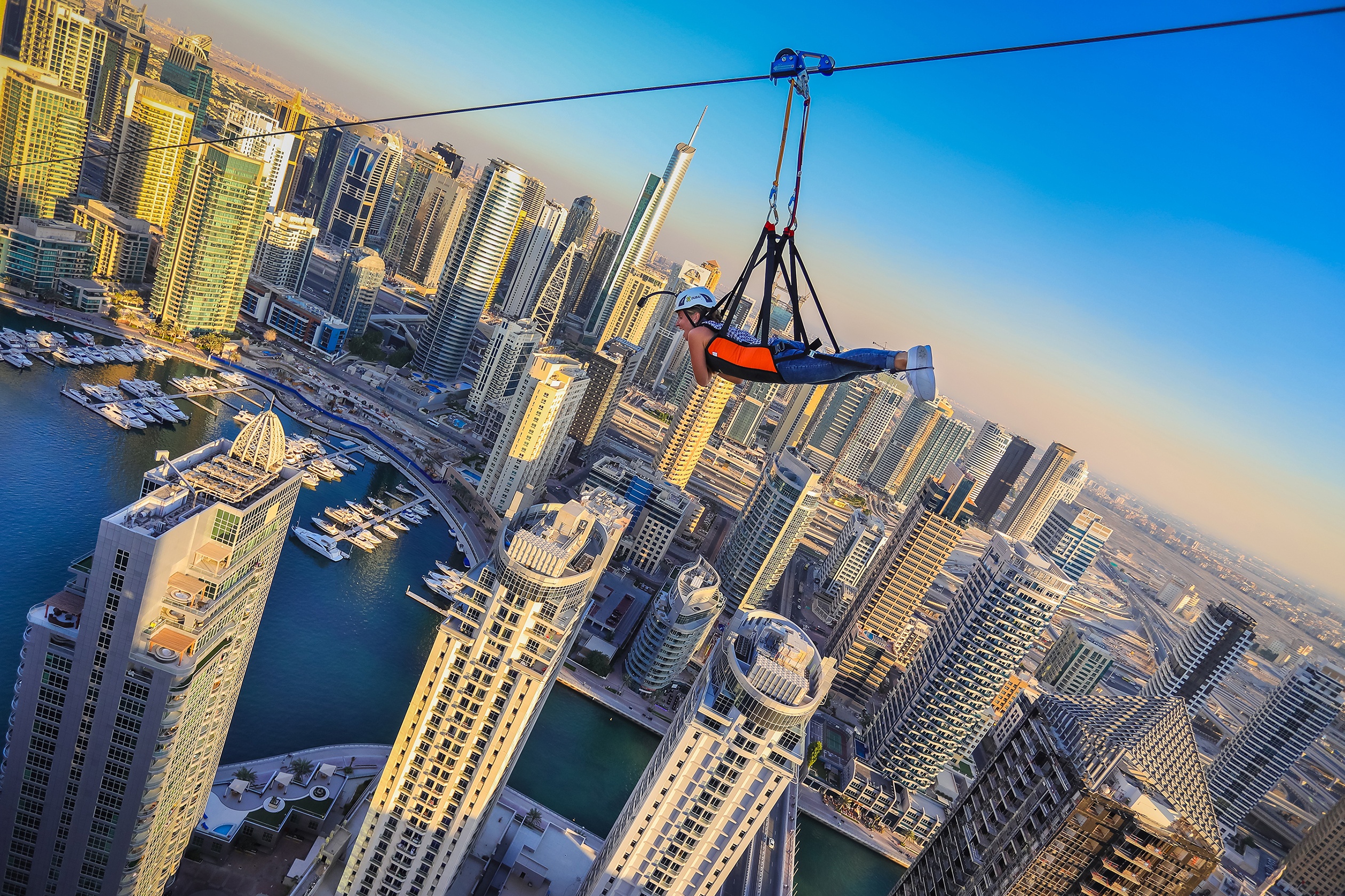 Zipline Experience at XLine Dubai Marina- The Longest Urban Zipline