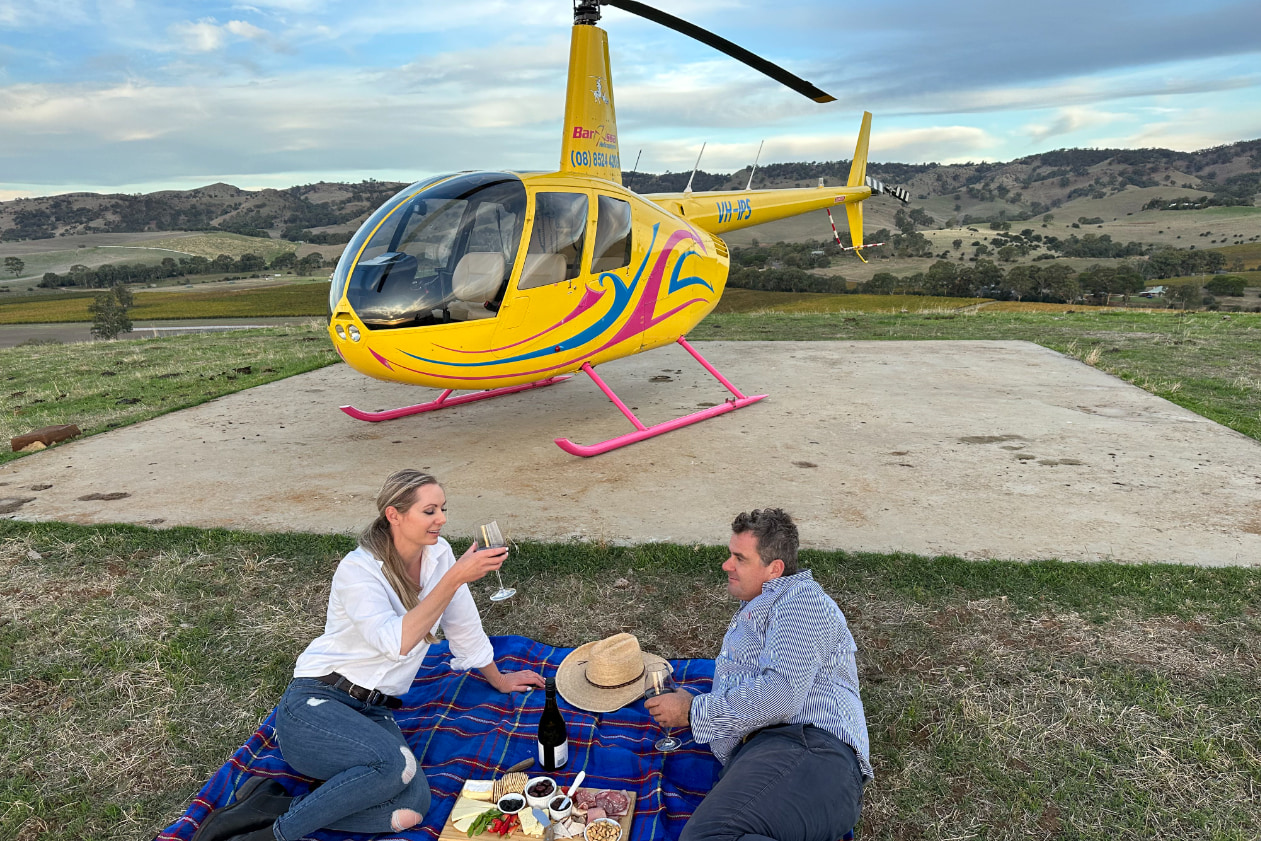 Private Southern Barossa Scenic Flight and Romantic Picnic