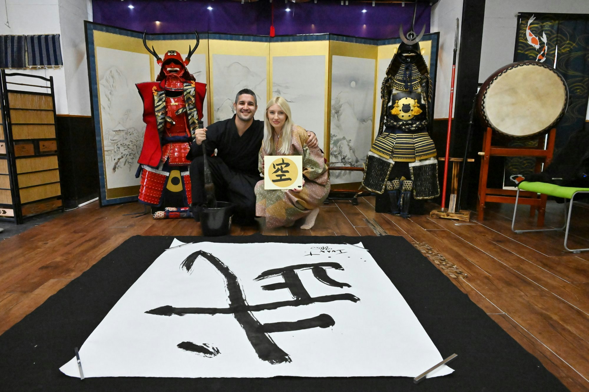 在大阪城附近體驗武士道與禪文化，並可拍照留念