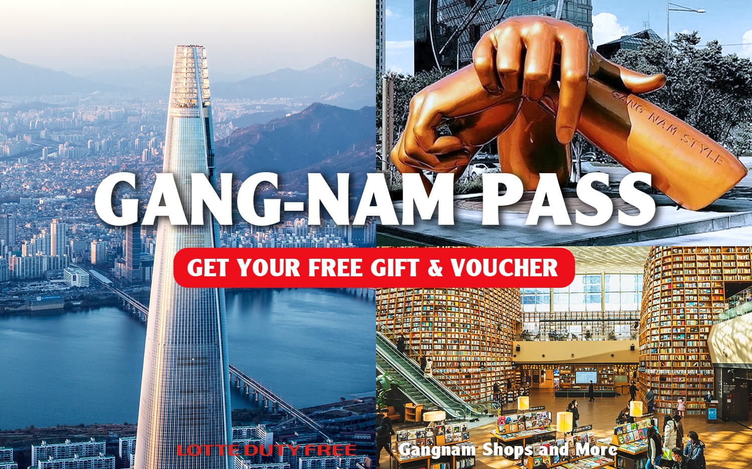 Gangnam pass- Free gift and Special Vouchers with Shopping Guide