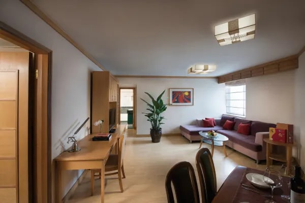 Hotel guest room living room display picture