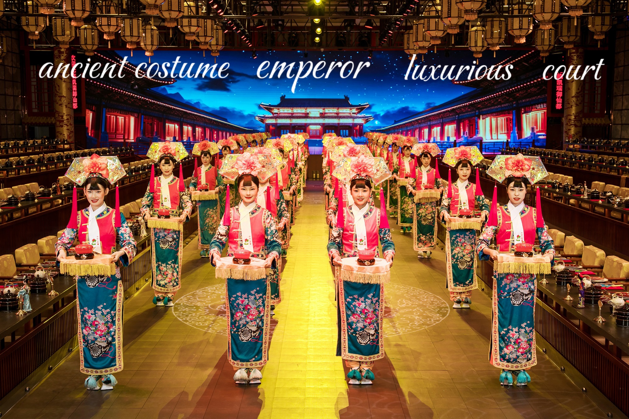 北京御仙都皇家菜博物館體驗（皇帝豪華享受+中國古代民族舞蹈表演+宮廷盛宴+可選古裝體驗+參觀博物館）