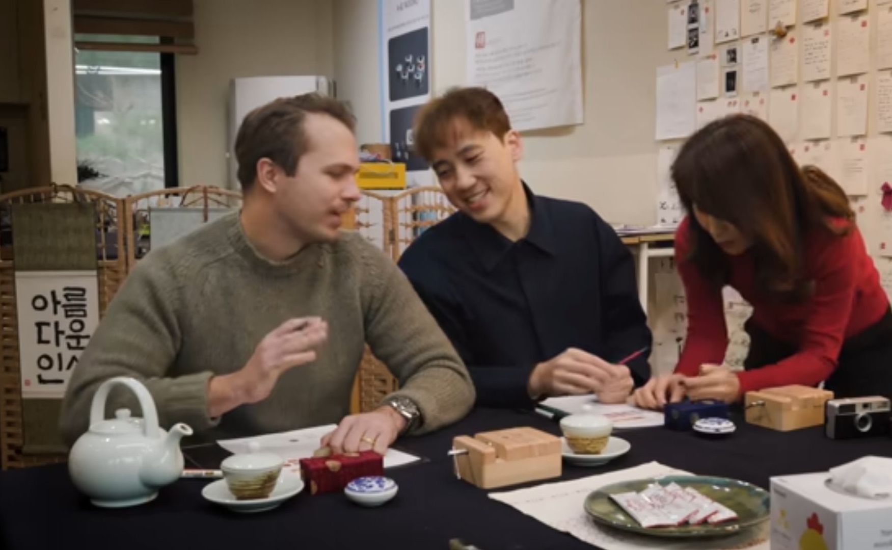 Carving a Korean Stone Seal with Jeongju in Insadong, Seoul