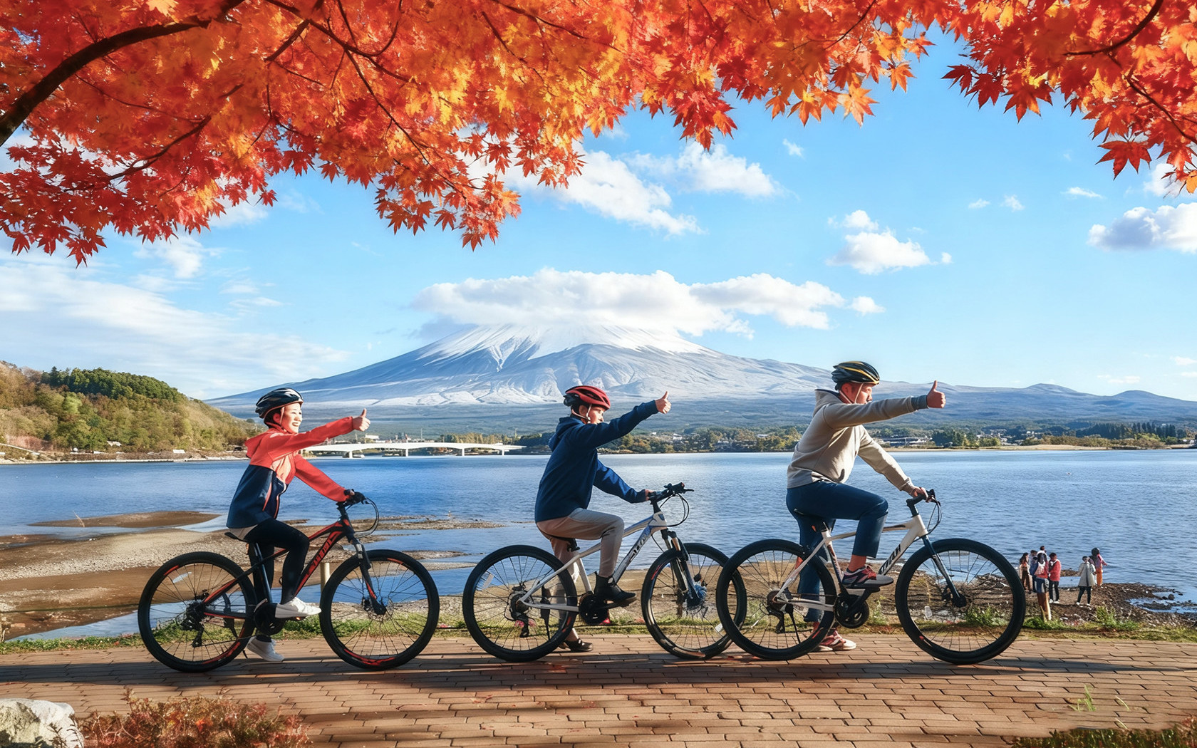 Mount Fuji Yamanakako Cycling & Lake Kawaguchi & Arakurayama Sengen Park & Nikkawa Clock Shop Day Trip