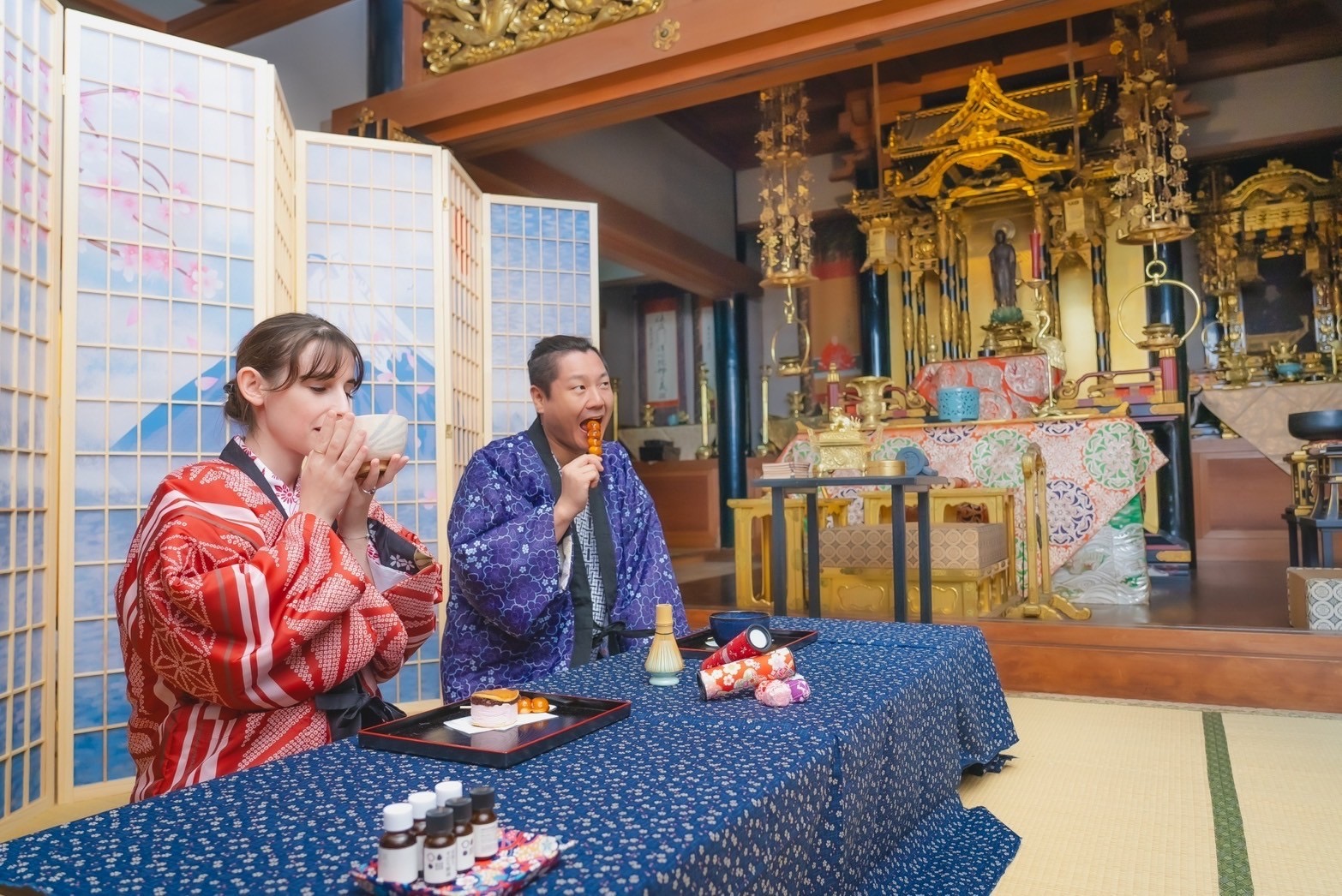 大阪：寺院芳香按摩、頭皮護理和臉部護理（180分鐘）