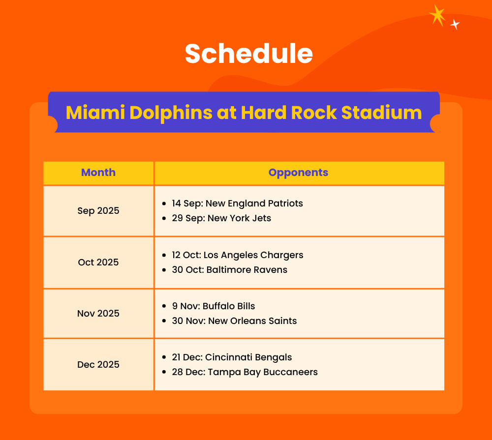 Miami Dolphins Football Game at Hard Rock Stadium