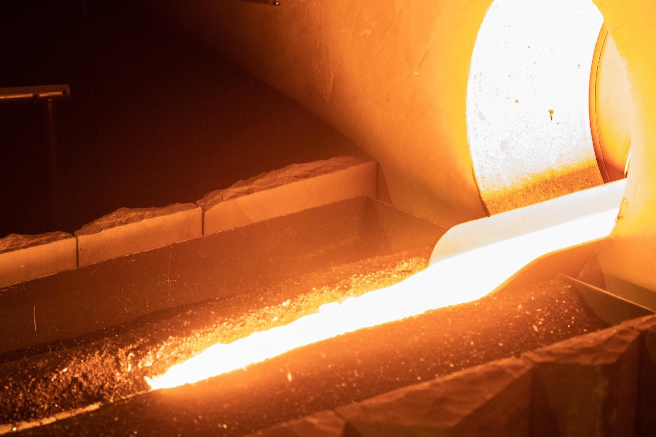 hot lava coming from a tunnel