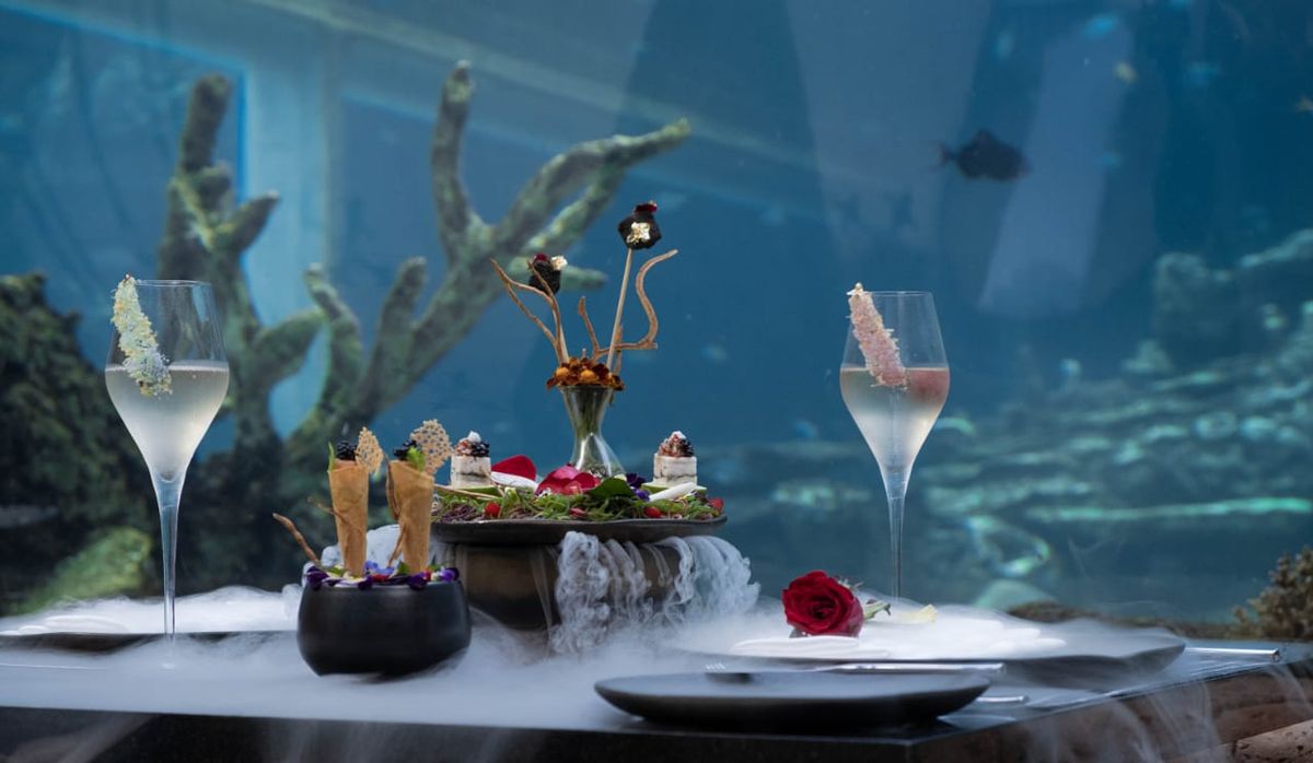 峇里島阿普爾瓦凱賓斯基飯店 Koral 海底餐廳用餐體驗