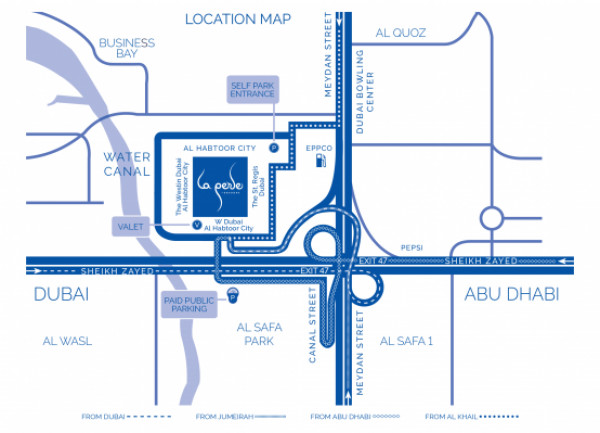 La perle location map