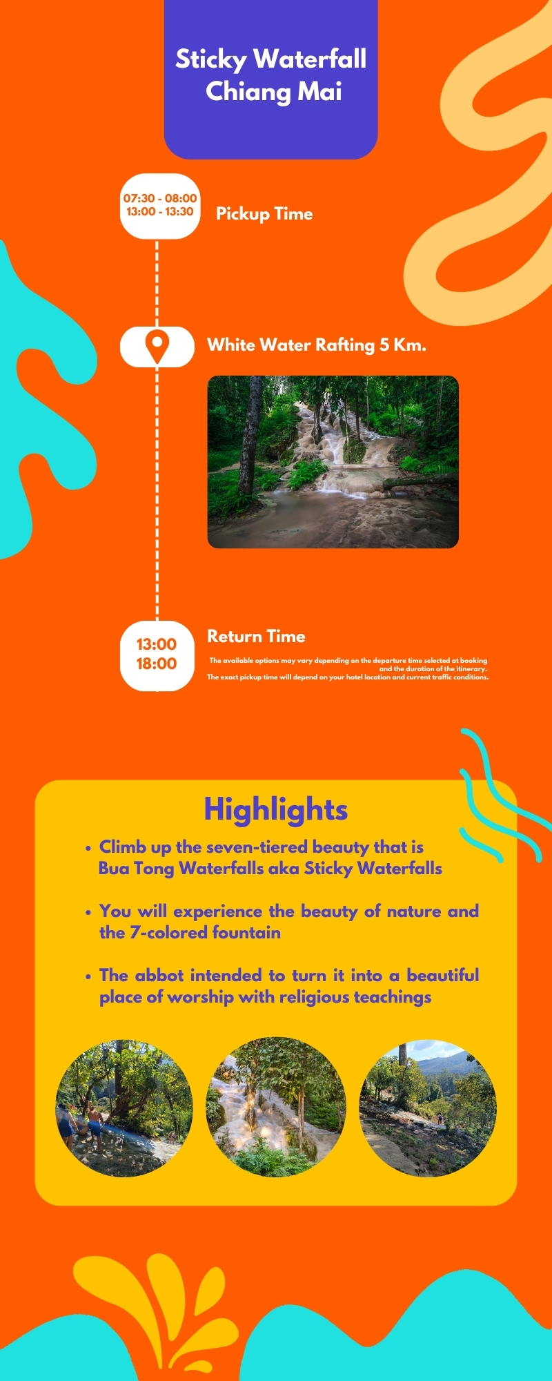 清邁粘粘瀑布（Sticky Waterfall）拼團遊