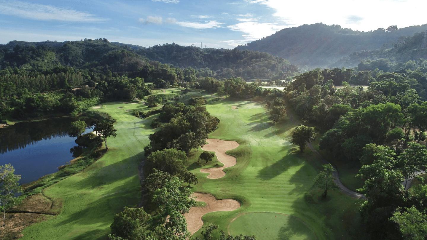 Golfing at RED MOUNTAIN GOLF CLUB at Kathu in Phuket