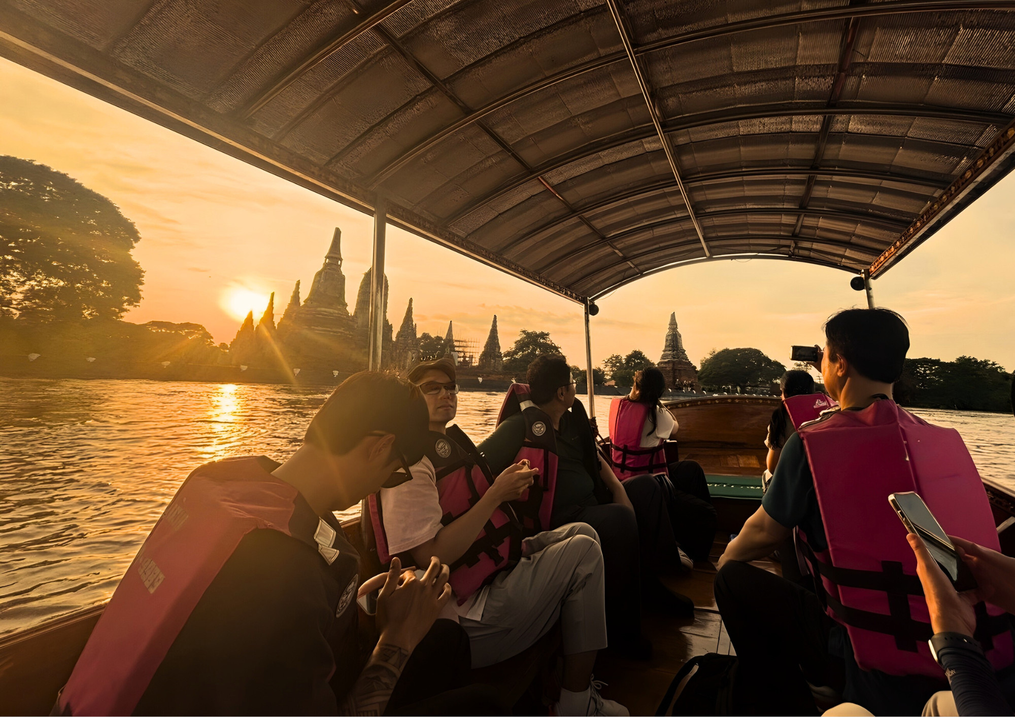 Ayutthaya Temples One Day Tour from Bangkok with Sunset Boat