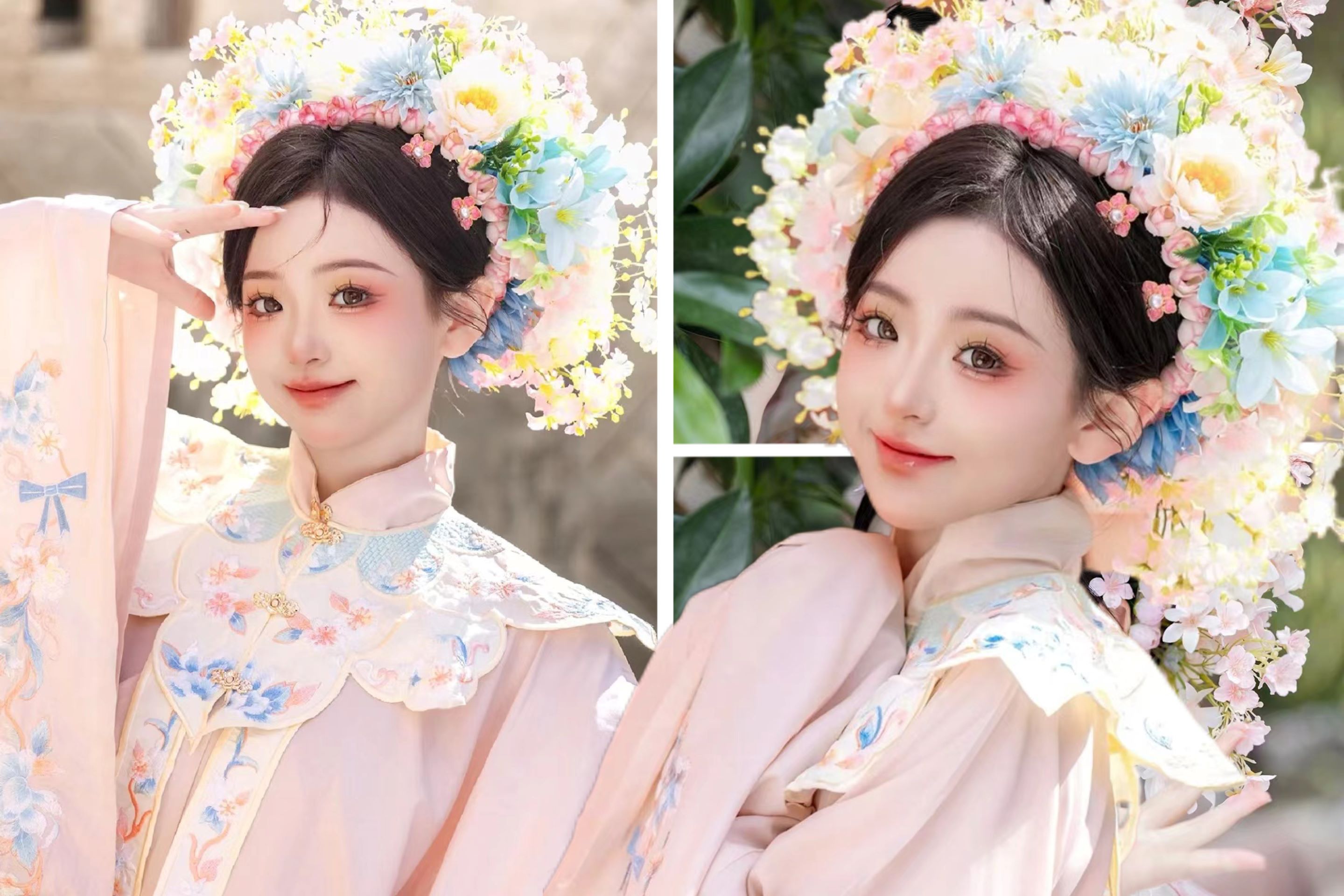 除了主體服裝,配套的飾品也十分豐富。有精美的髮簪、耳環、項鍊等,還有手提包、團扇等道具,能與服裝完美搭配,為整體造型加分不少 除了主體服裝,配套的飾品也十分豐富。有精美的髮簪、耳環、項鍊等,還有手提包、團扇等道具,能與服裝完美搭配,為整體造型加分不少