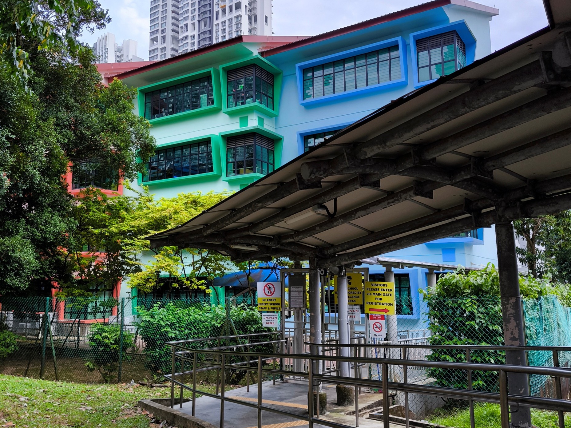 Schools located around an estate