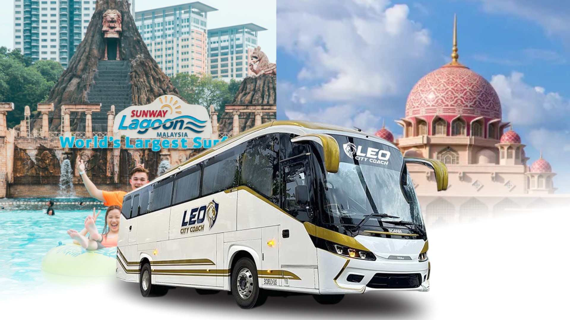 Singapore - Kuala Lumpur & Sunway Lagoon Bus by Leo City
