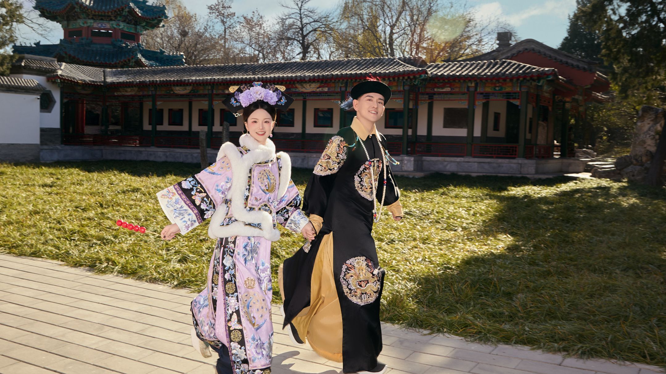 北京清宮格格古裝漢服遊客拍攝體驗（北海公園/天壇/故宮外圍/頤和園）