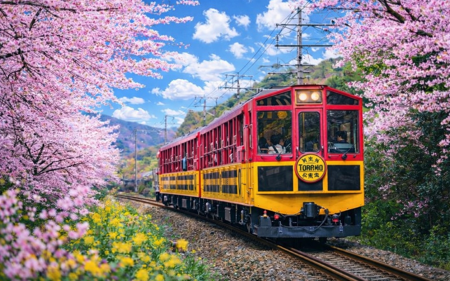 Osaka Sagano Romantic Train and Hozugawa River Cruise Day Tour