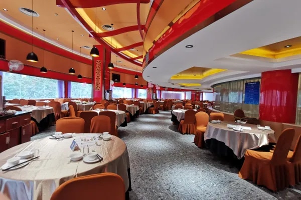 Hotel restaurant environment display map