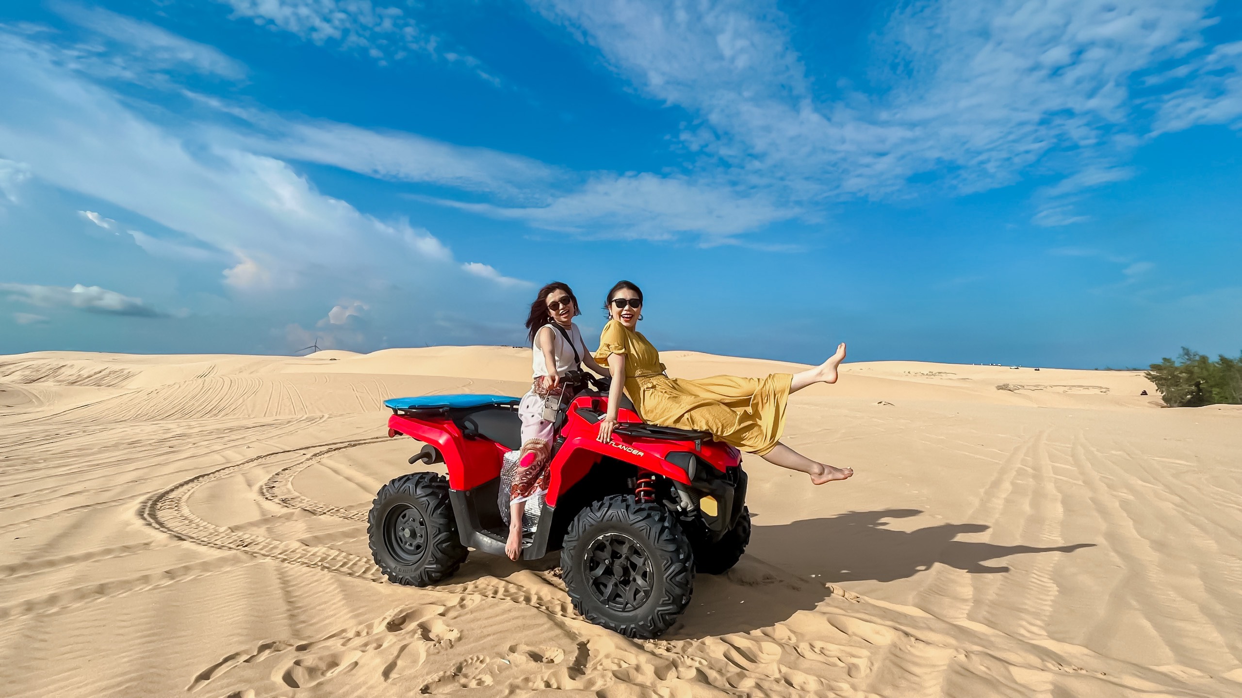 Girls with ATV