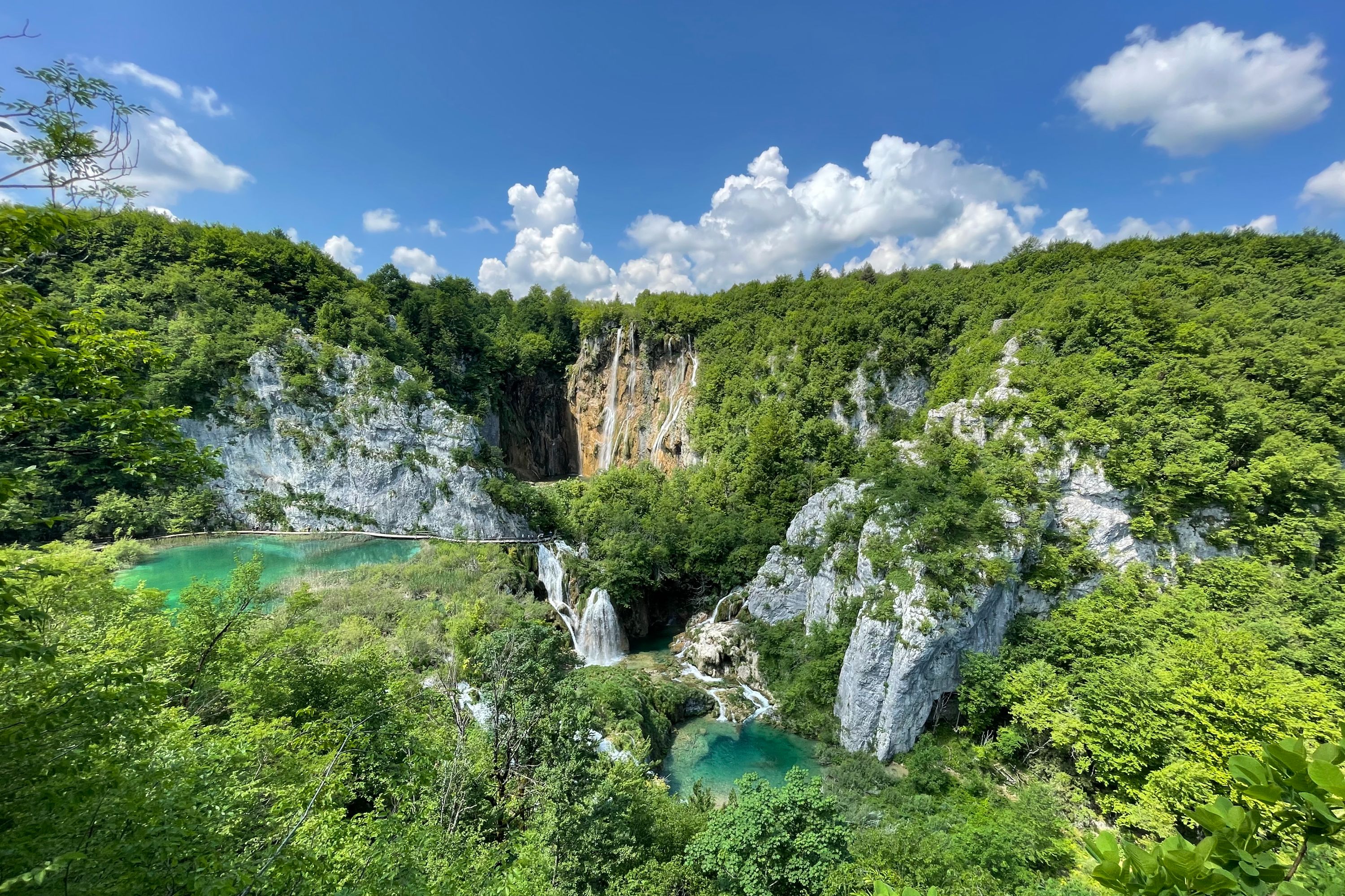 View of the Plitvice Lakes National Park