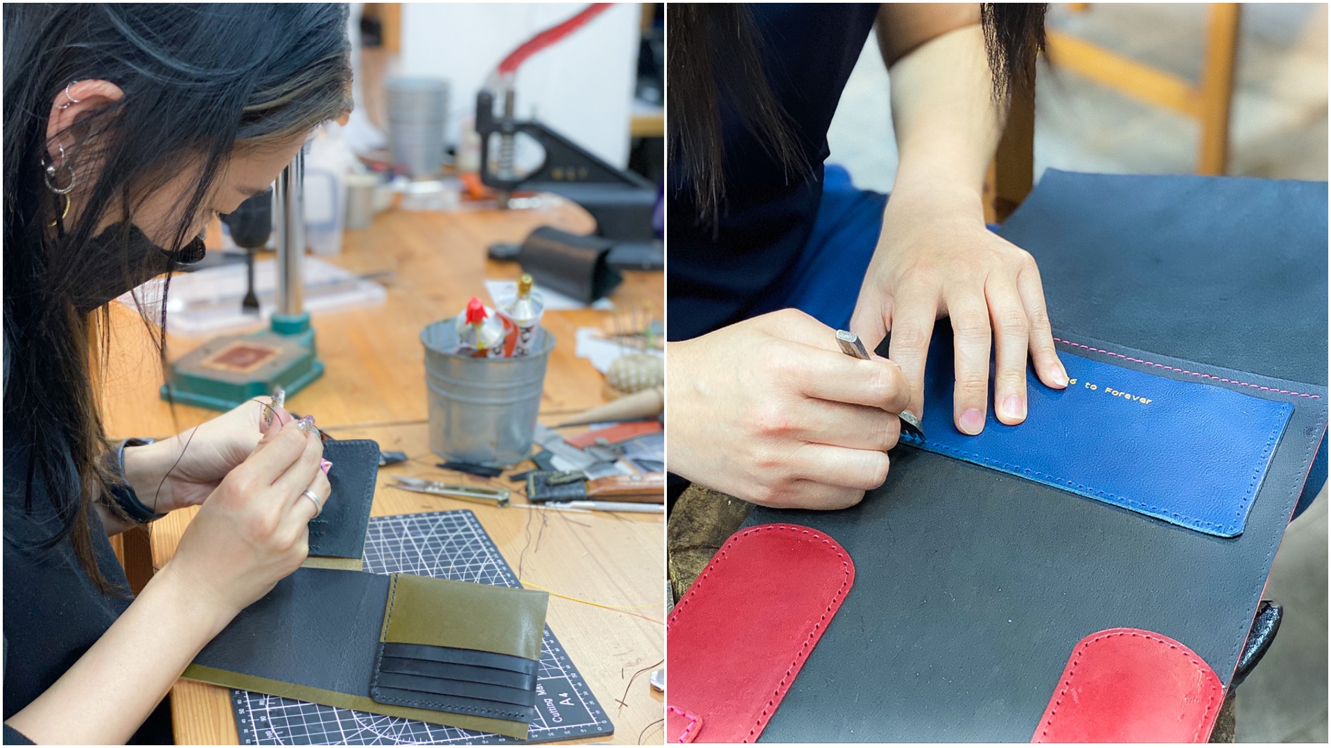 LCM皮革工作室 - 皮革小物工作坊 | 銀包 | 皮紙鶴裝飾 | 銅鑼灣