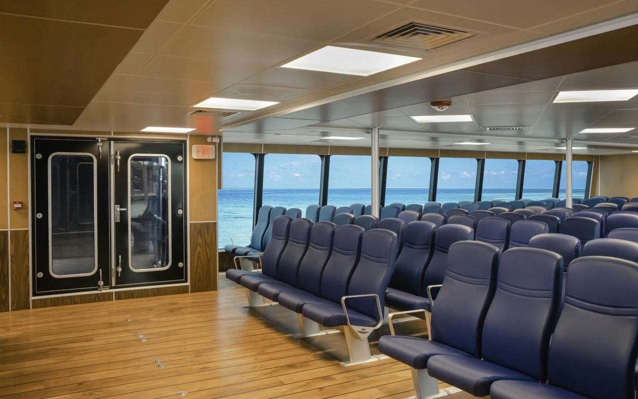 Anticipating Isla Mujeres magic from this scenic ferry ride out of Cancun