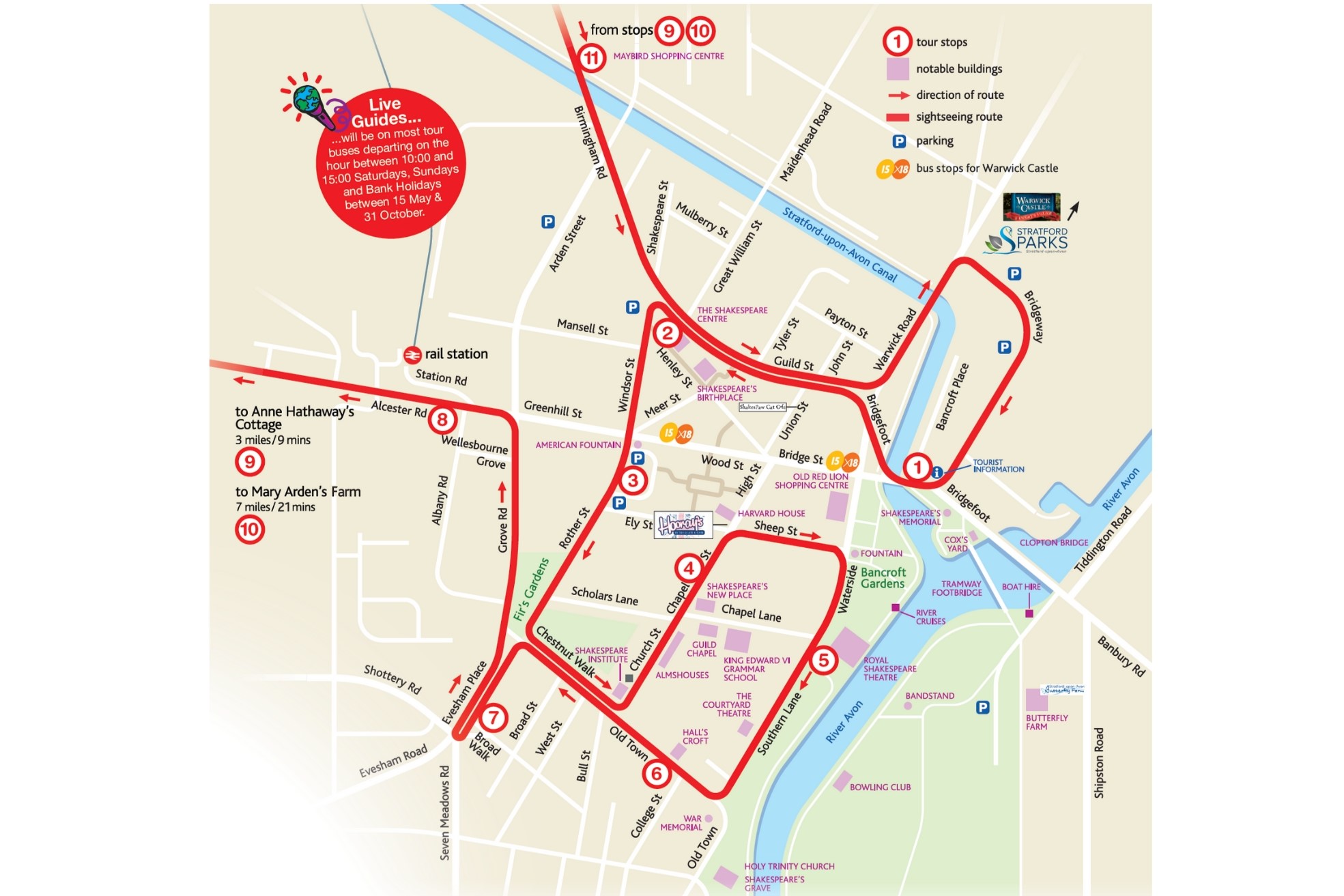 搭乘一條線路，暢遊11個站點，打卡斯特拉特福的所有主要景點