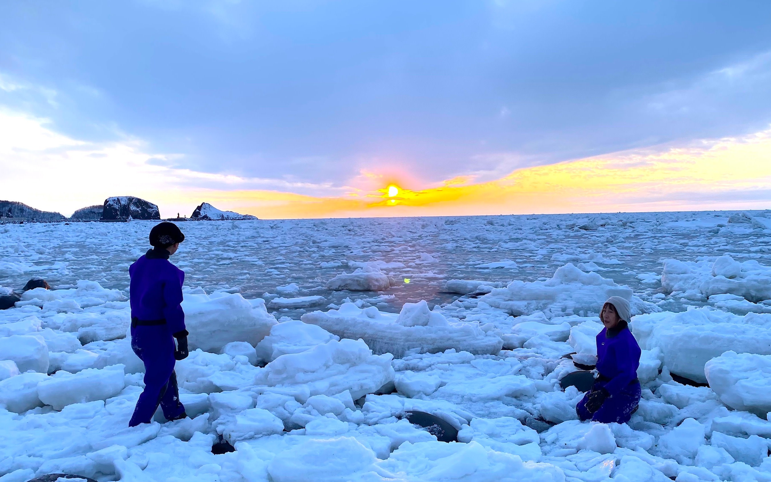 Drift Ice Walk in Shiretoko