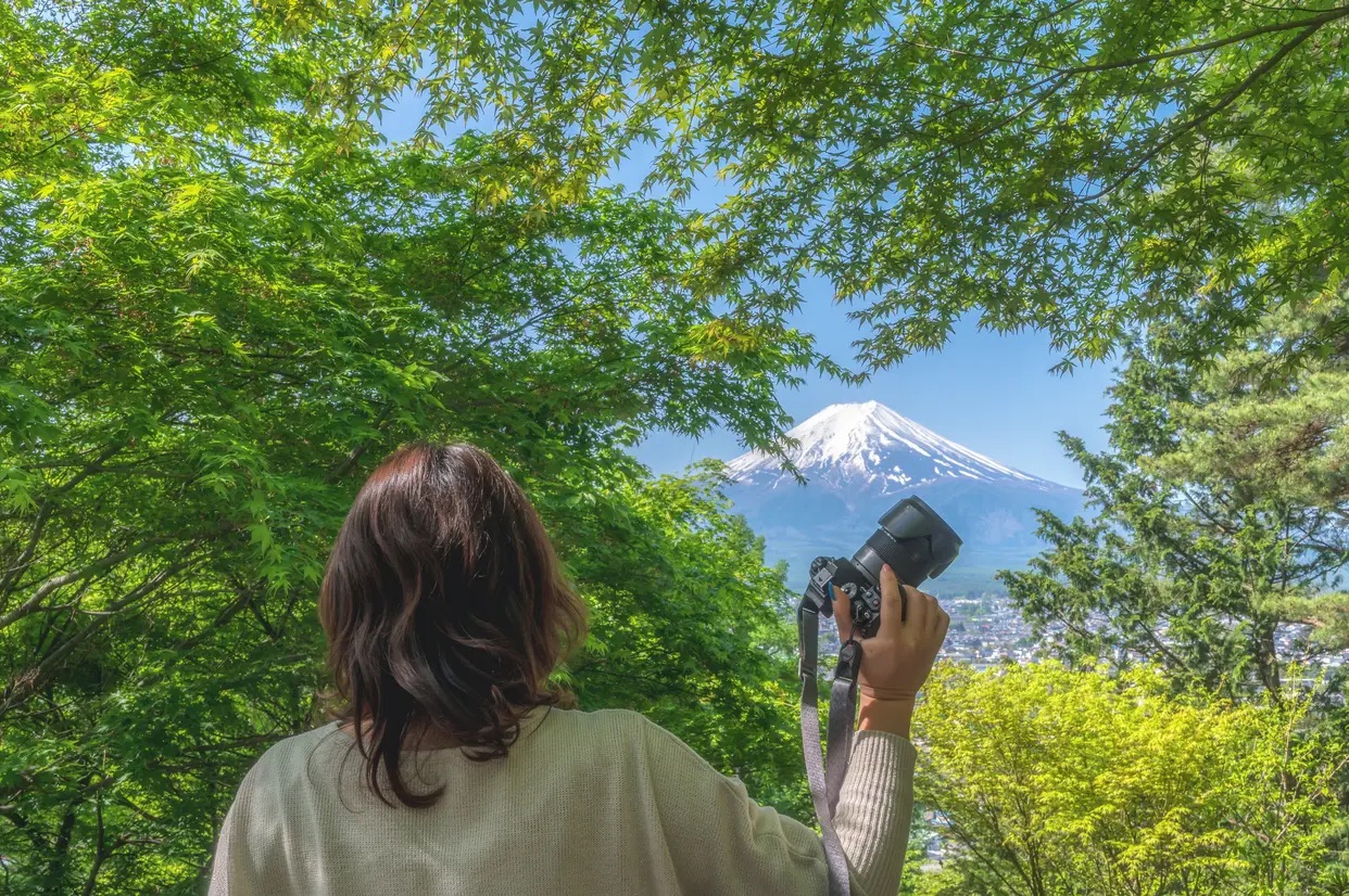 Snap photo shooting experience in Mt. Fuji