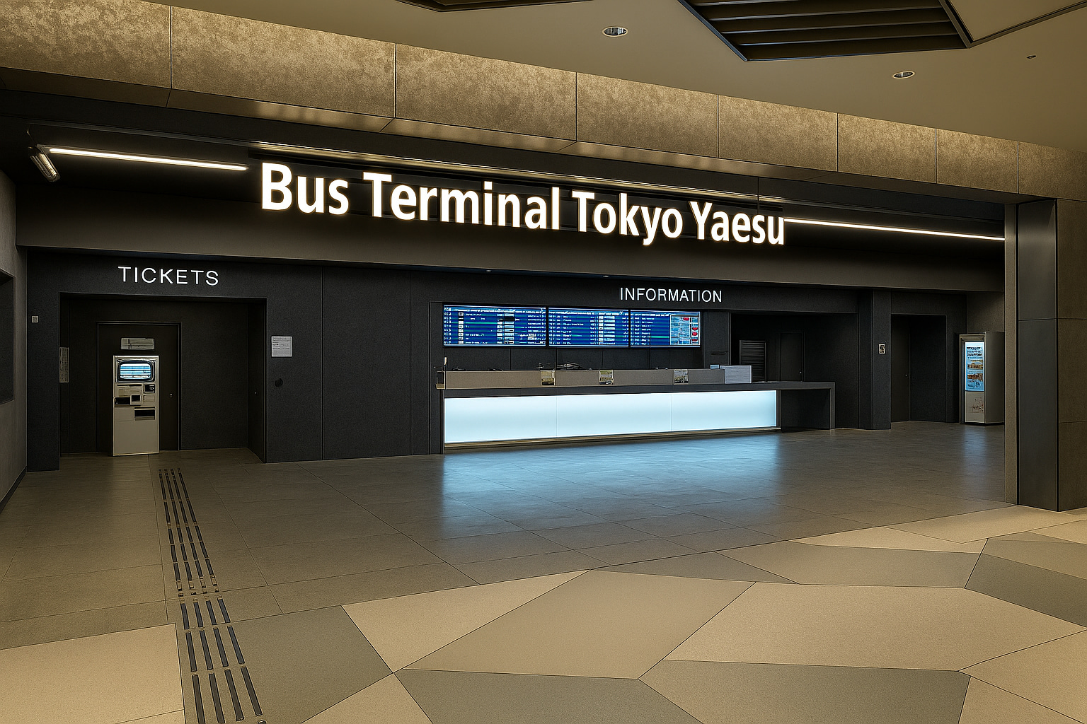 集合地點：東京 Midtown Yaesu B1F 巴士總站